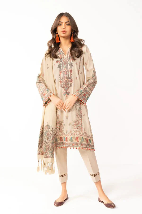 Alkaram | Shawl Collection | Beige