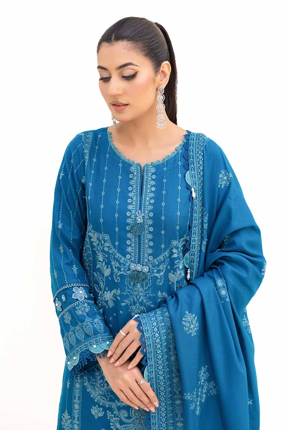 Gul Ahmed | Winter Collection 24 | Acrylic Dupatta AP-42005