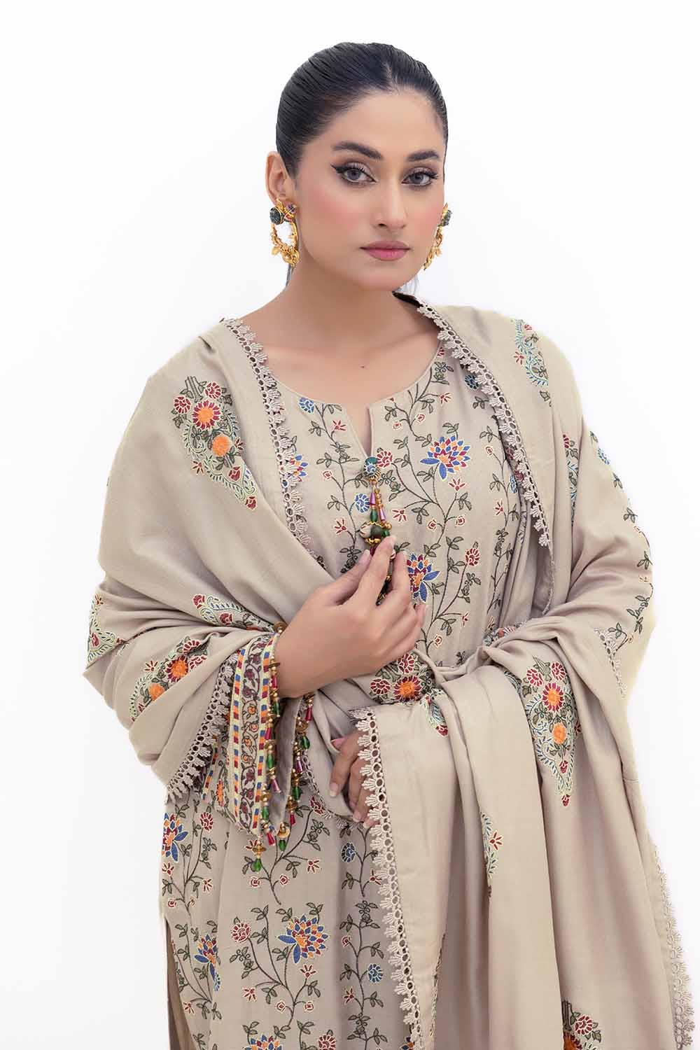 Gul Ahmed | Winter Collection 24 | Acrylic Dupatta AP-42007