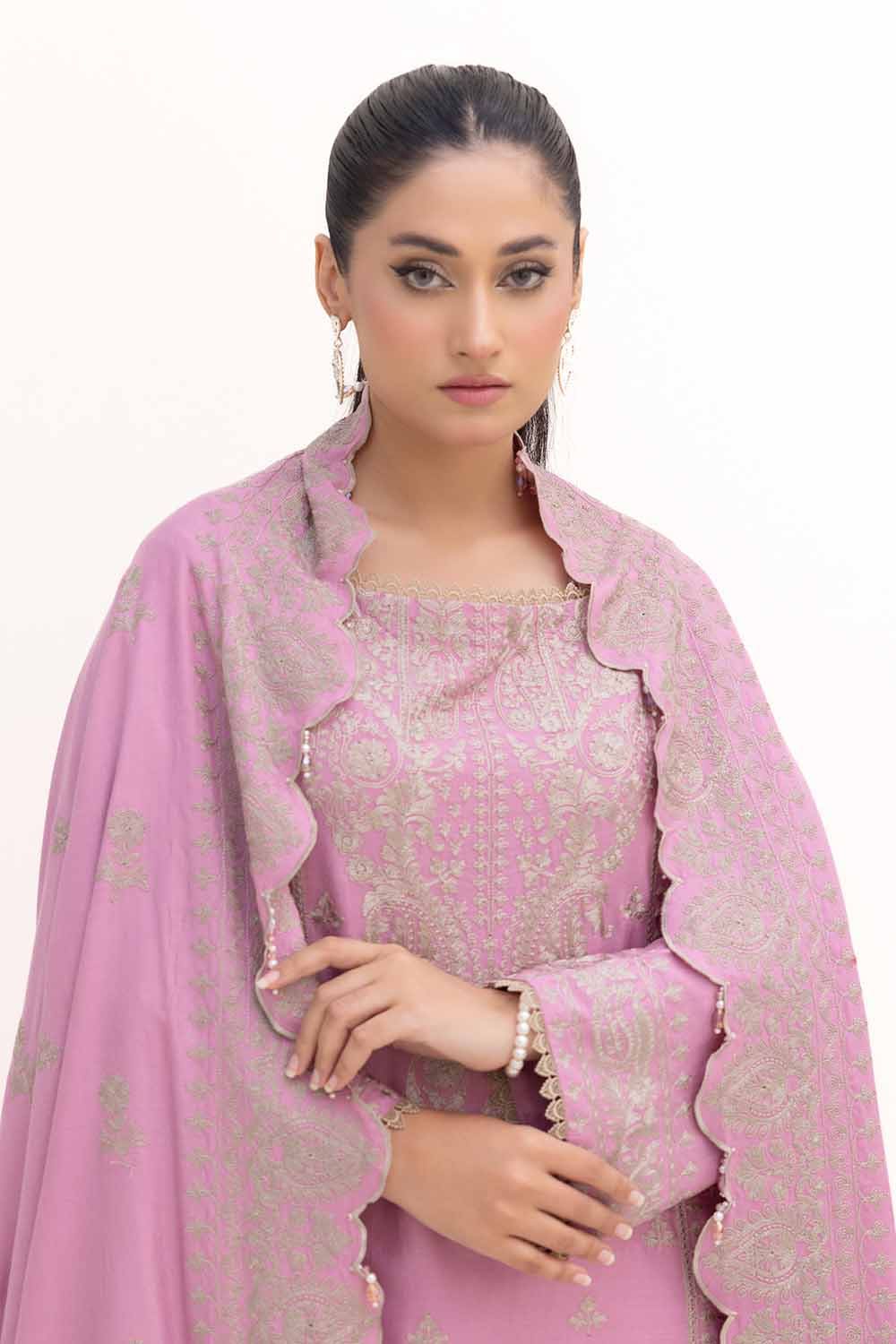 Gul Ahmed | Winter Collection 24 | Acrylic Dupatta AP-42008