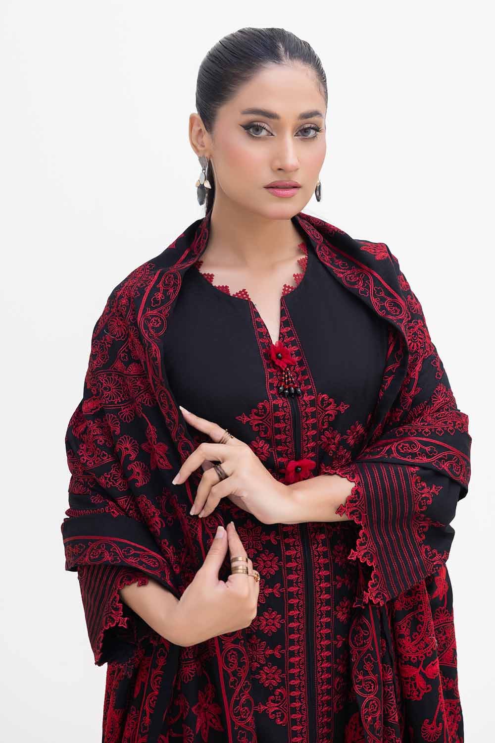 Gul Ahmed | Winter Collection 24 | Acrylic Dupatta AP-42013