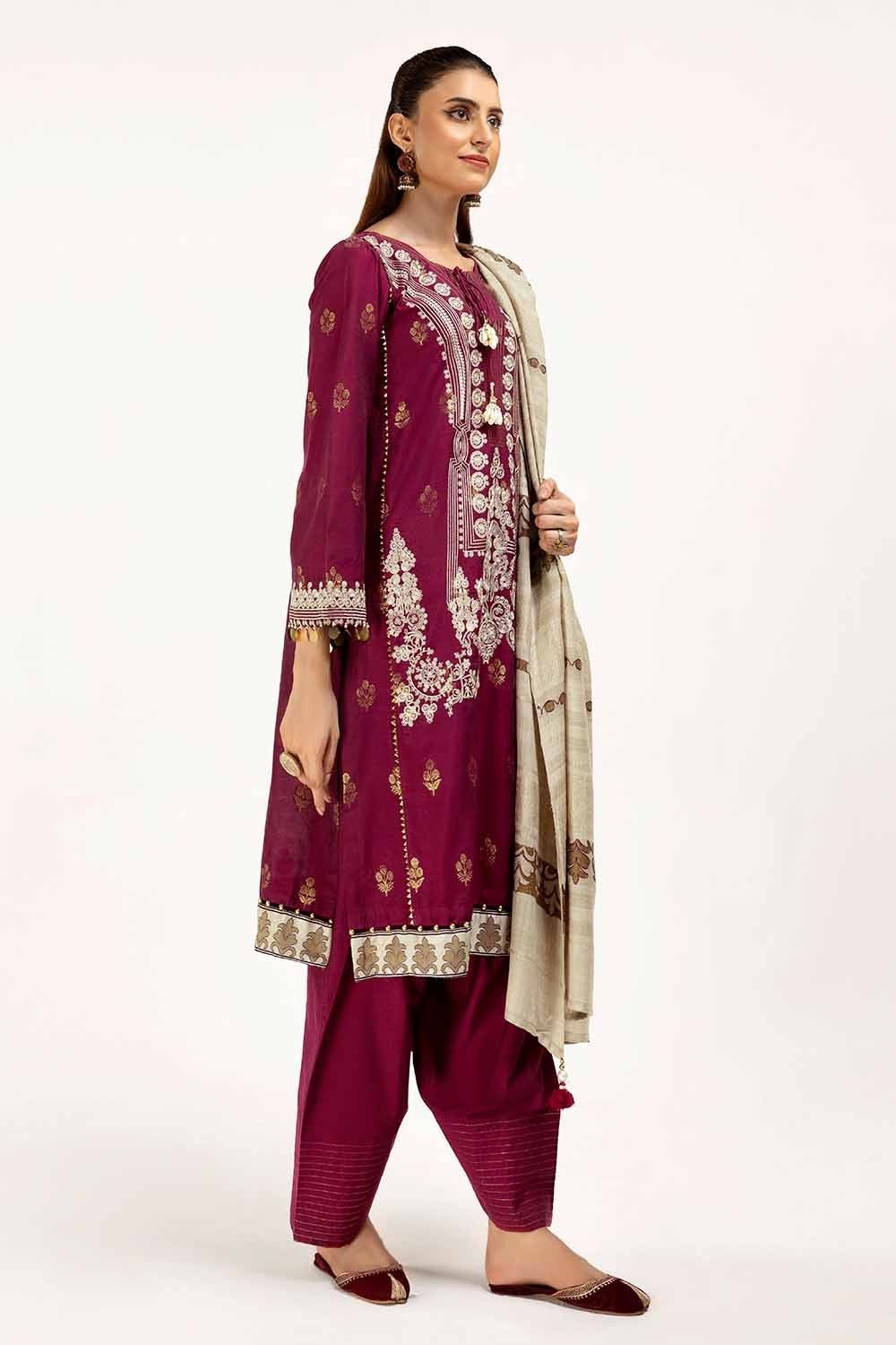 Gul Ahmed | Winter Collection 24 | Pashmina Dupatta AP-42019