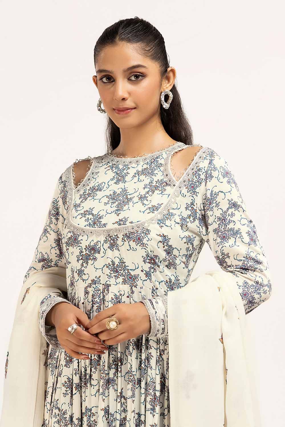 Gul Ahmed | Winter Collection 24 | Acrylic Dupatta AP-42039