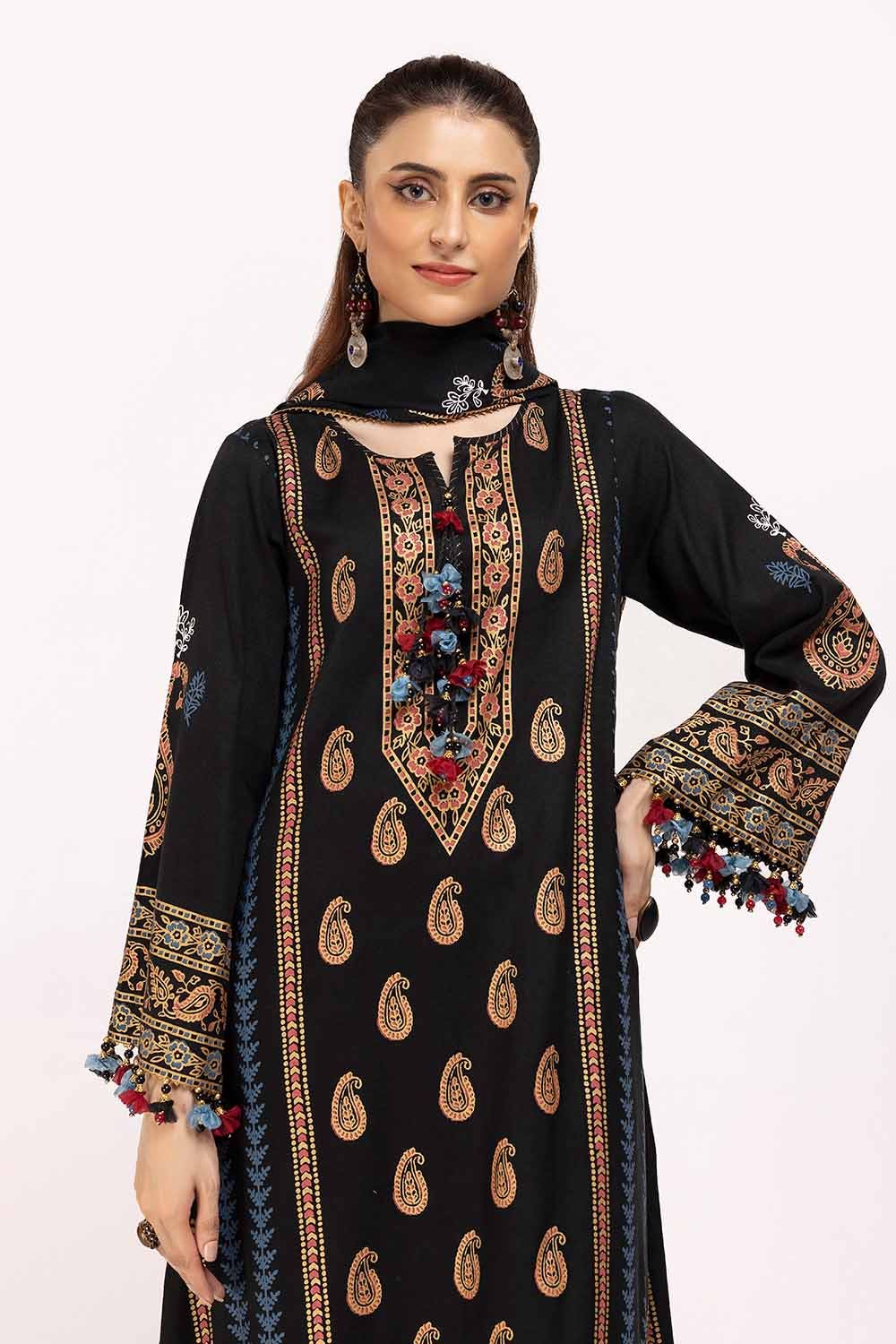Gul Ahmed | Winter Collection 24 | Acrylic Dupatta AP-42040