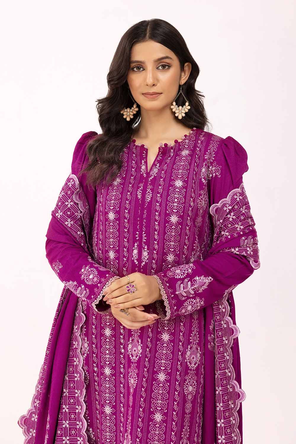 Gul Ahmed | Winter Collection 24 | Karandi Dupatta AY-42009