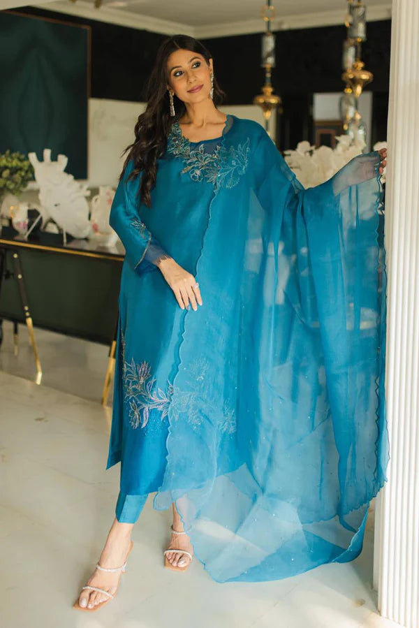 Jeem | Luxury Pret | AZURE TEAL