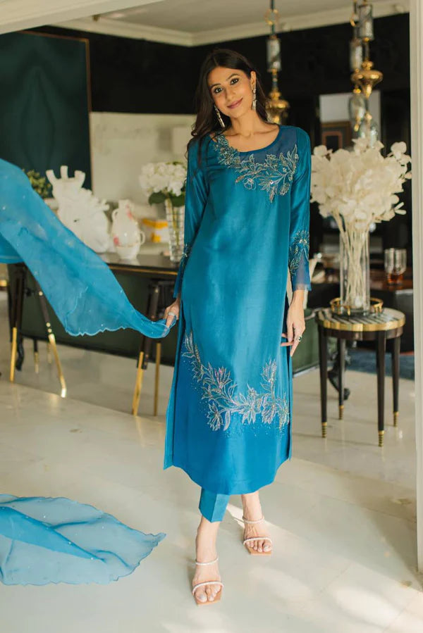 Jeem | Luxury Pret | AZURE TEAL