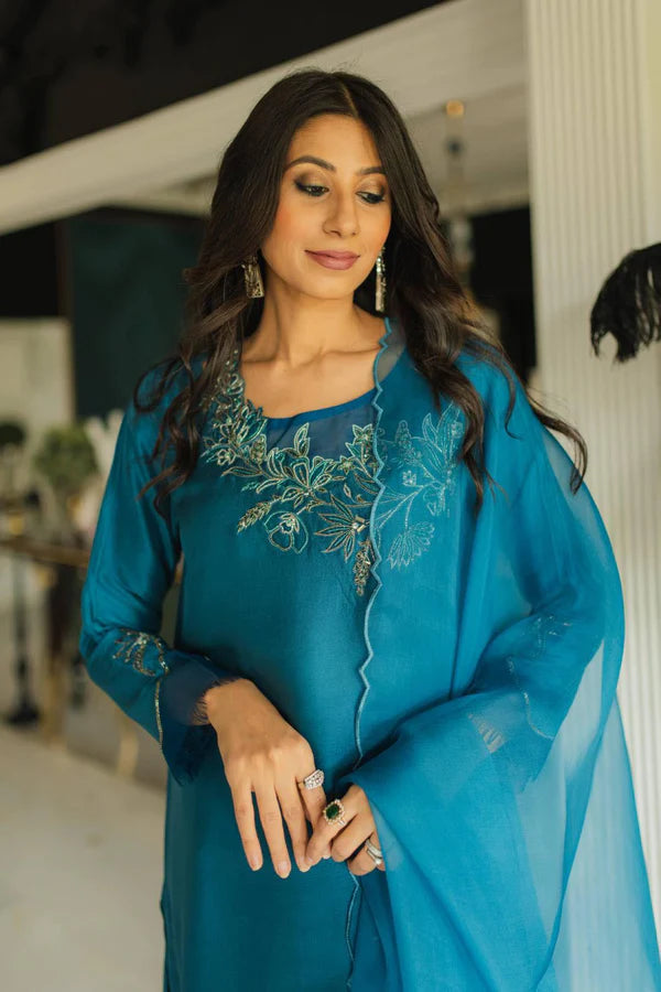 Jeem | Luxury Pret | AZURE TEAL
