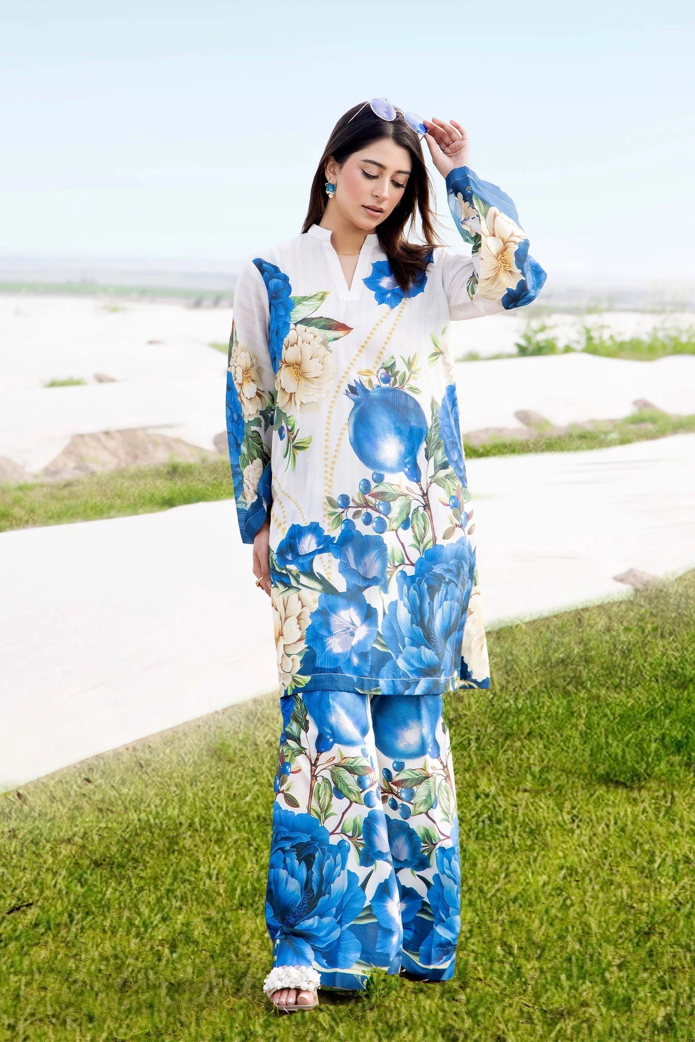 Adans Libas | Embrodiered Co Ord Sets | 4089