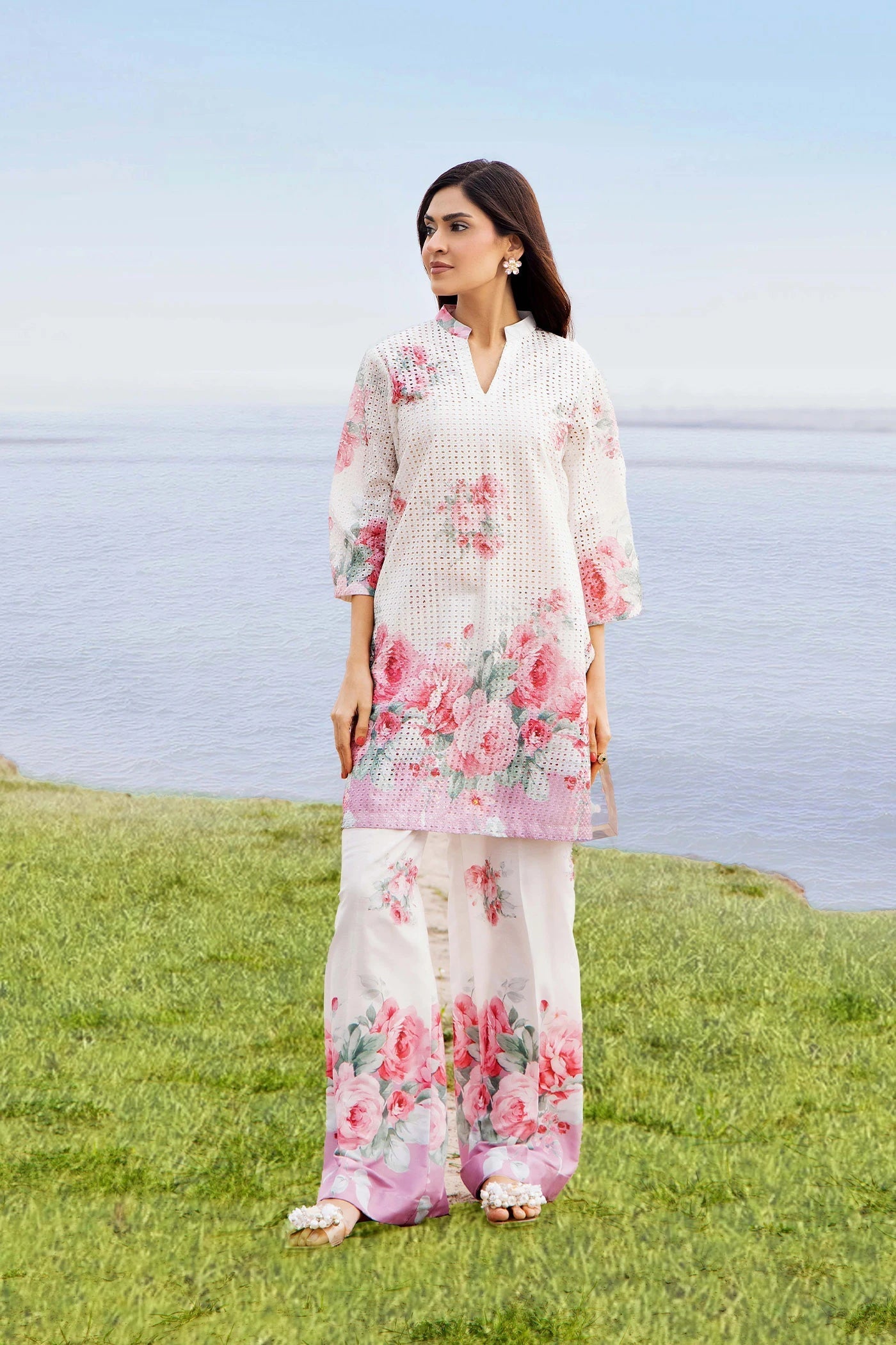 Adans Libas | Embrodiered Co Ord Sets | 4085