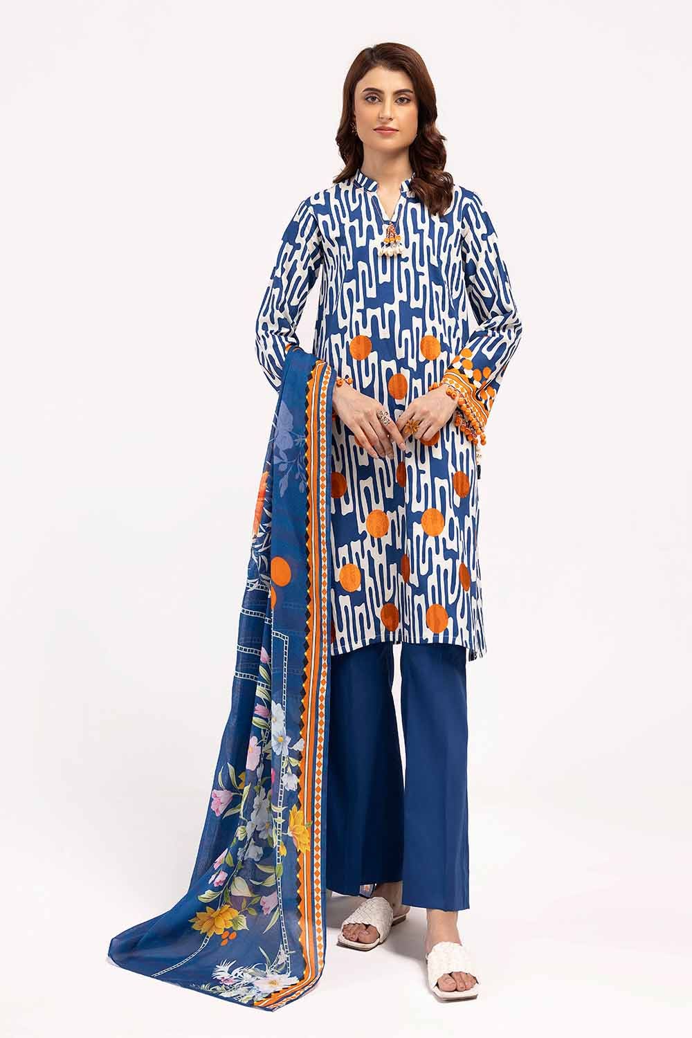 Gul Ahmed | Winter Collection 24 | Cotton Net Dupatta CD-42003
