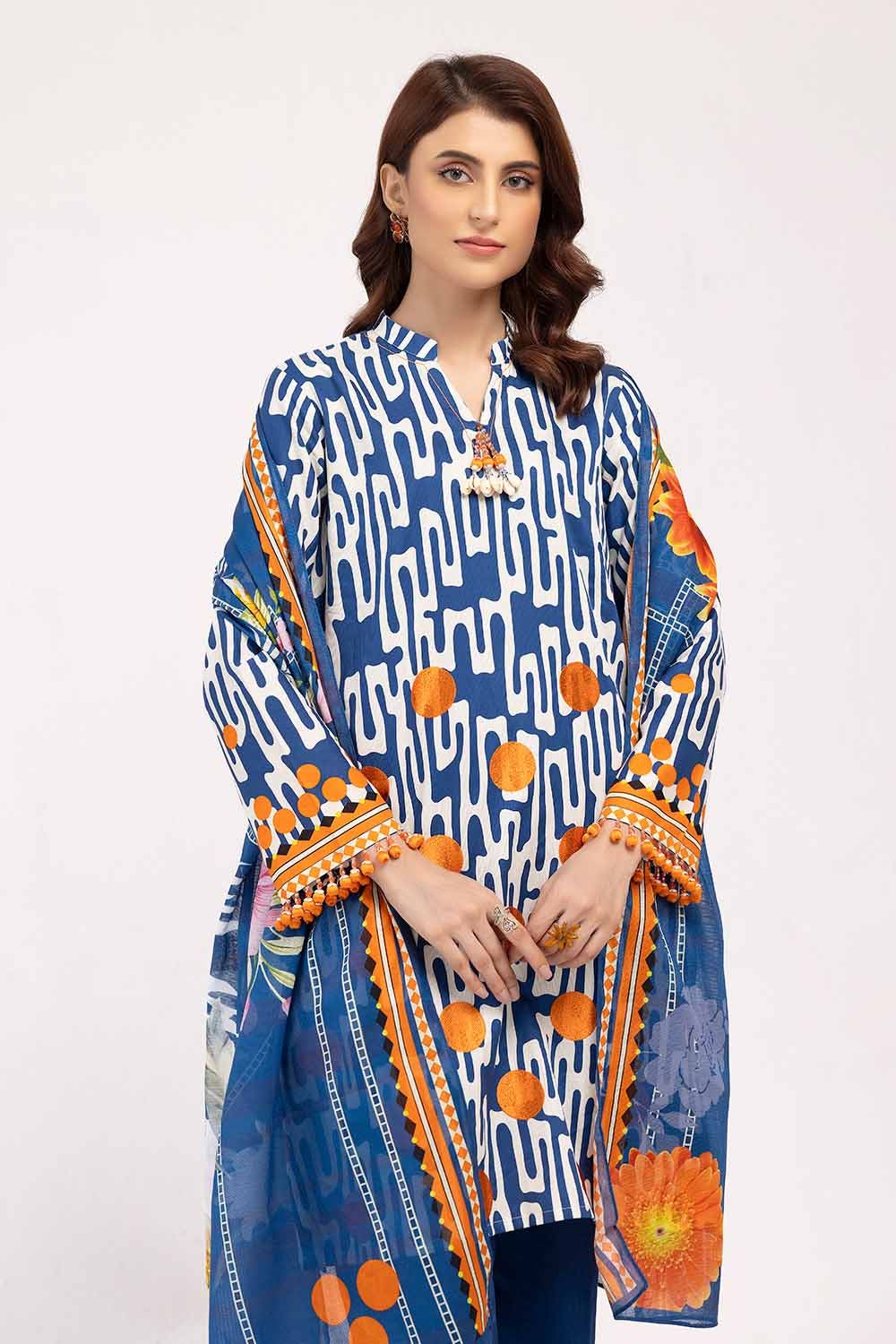Gul Ahmed | Winter Collection 24 | Cotton Net Dupatta CD-42003
