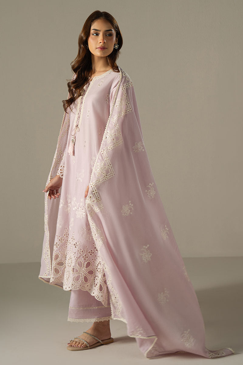 Cross Stitch | Chikankari Lawn 25 | LILAC BLOOM
