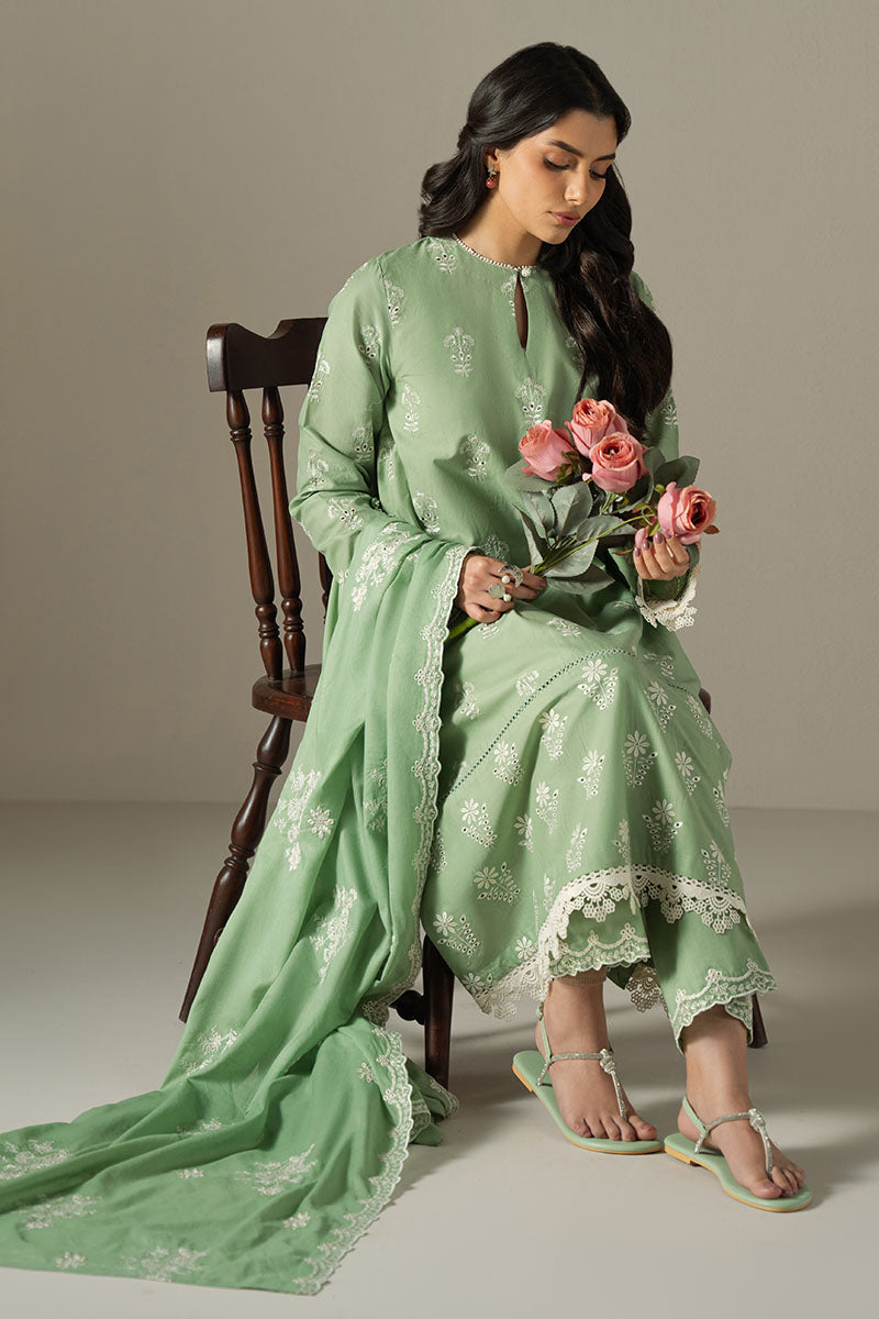 Cross Stitch | Chikankari Lawn 25 | SAGE GARDEN