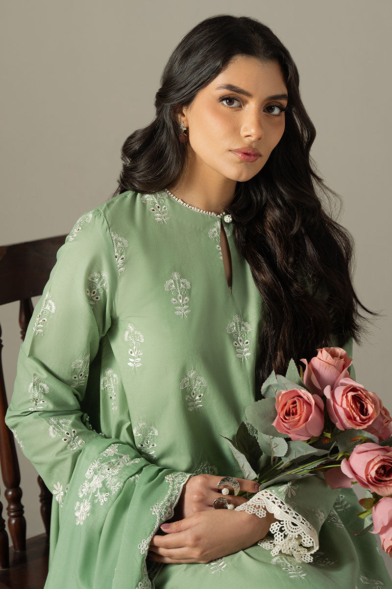 Cross Stitch | Chikankari Lawn 25 | SAGE GARDEN
