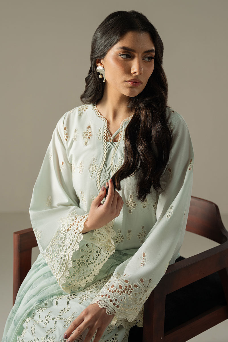 Cross Stitch | Chikankari Lawn 25 | BLUE AURA