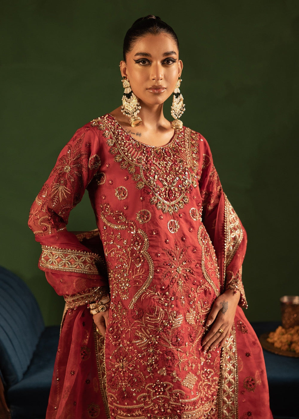 Diara Couture | Tabeer Formals | UA-02 - MAROON