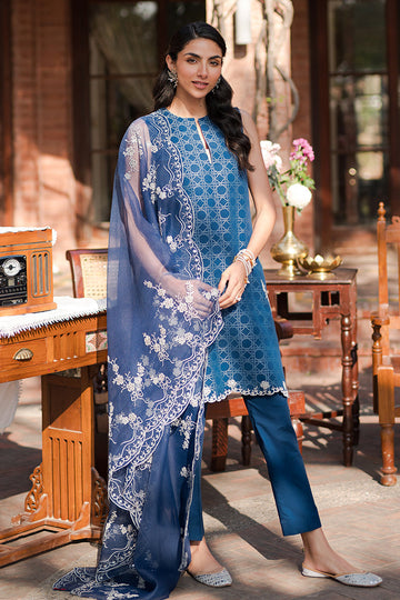 Cross Stitch | Eid Lawn 24 | ANTIQUE ROYAL