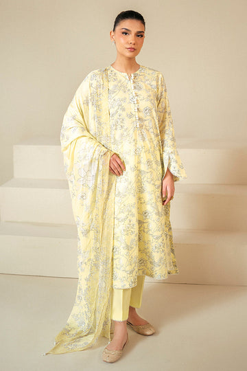 Cross Stitch | Daily Lawn 24 | CREAM BRULEE-3 PIECE LAWN SUIT