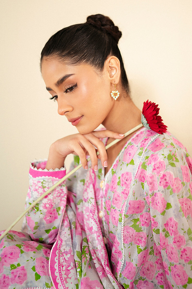 Cross Stitch | Daily Lawn 24 | FLORAL WIND-3 PIECE LAWN SUIT