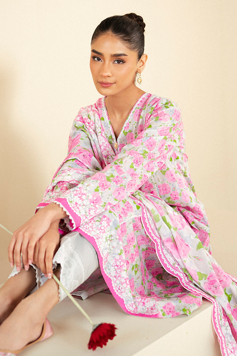 Cross Stitch | Daily Lawn 24 | FLORAL WIND-3 PIECE LAWN SUIT