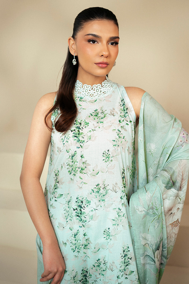 Cross Stitch | Daily Lawn 24 | ROSE GARLAND-3 PIECE LAWN SUIT
