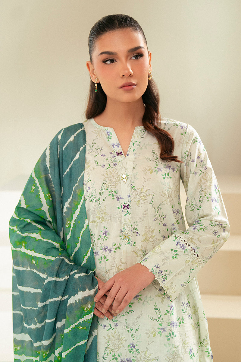 Cross Stitch | Daily Lawn 24 | LAUREL MINT-3 PIECE LAWN SUIT