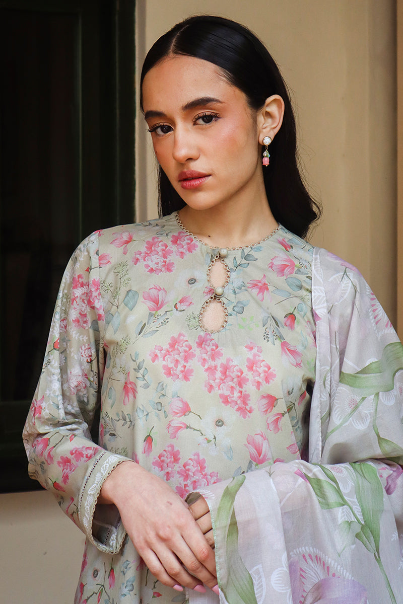 Cross Stitch | Printed Lawn | OLIVE AURA