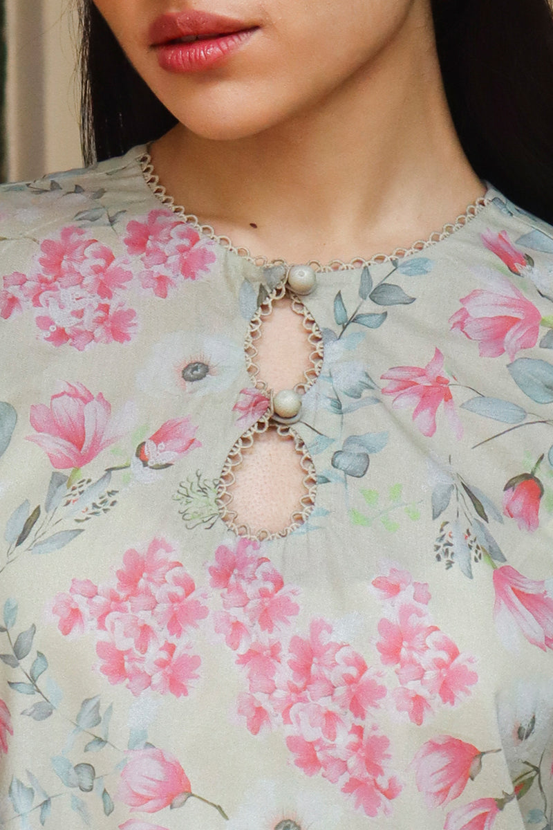 Cross Stitch | Printed Lawn | OLIVE AURA