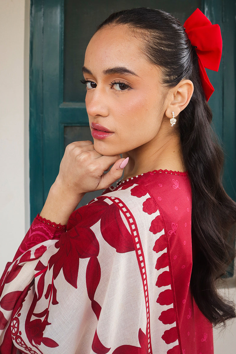 Cross Stitch | Printed Lawn | SCARLET SAGE