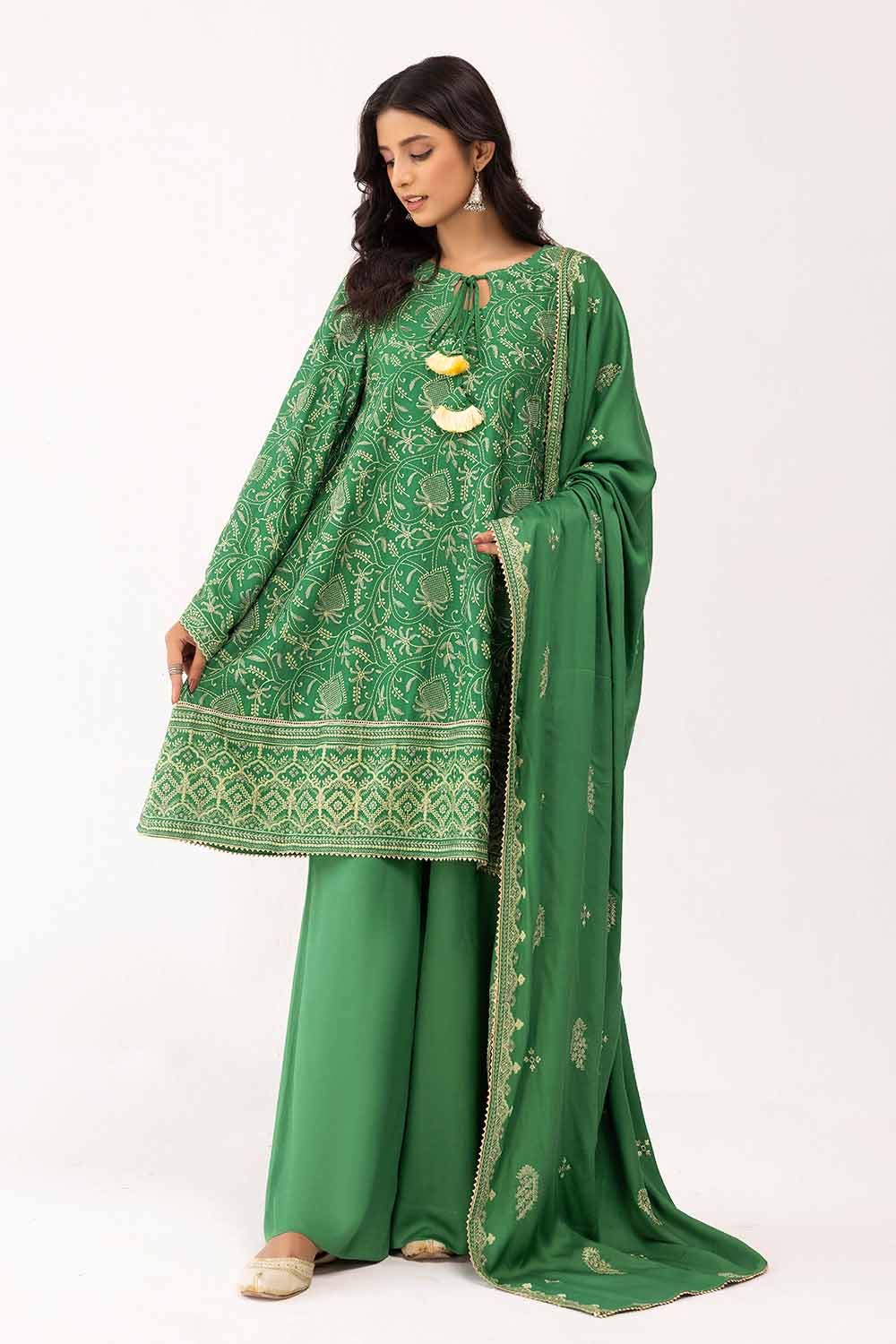 Gul Ahmed | Winter Collection 24 | Cotail Dupatta CV-42007