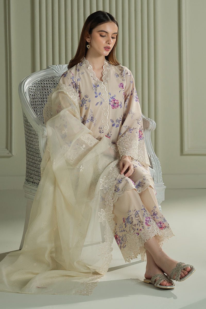 Mahnur | Twilight Luxury Lawn 25 | BLOOMING SAND