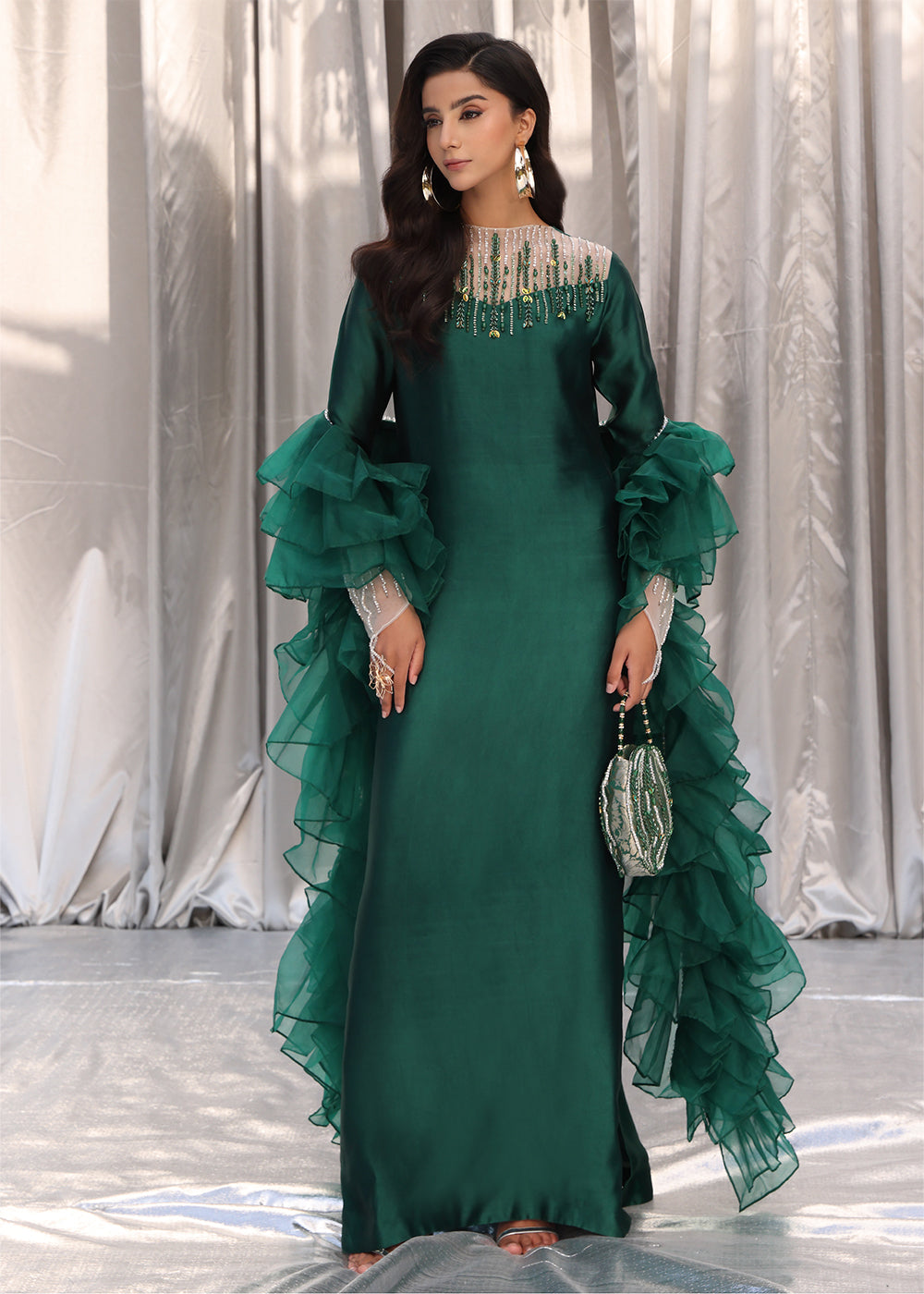 Musferah Saad | Moonlit Glam | Emerald Chic