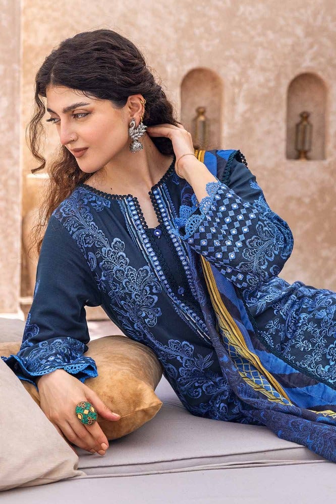 Gul Ahmed | Winter Collection 24 | Cotton Net Dupatta CN-32040