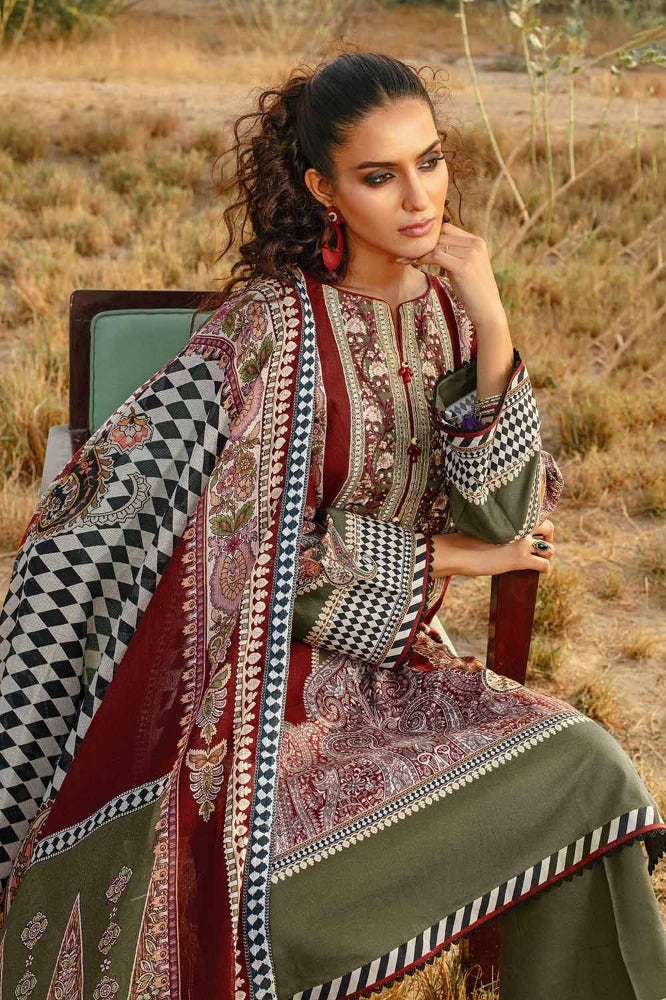 Gul Ahmed | Winter Collection 24 | Cotton Net Dupatta CD-32002