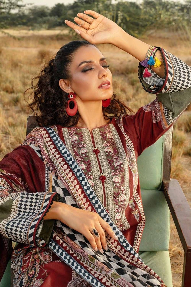 Gul Ahmed | Winter Collection 24 | Cotton Net Dupatta CD-32002