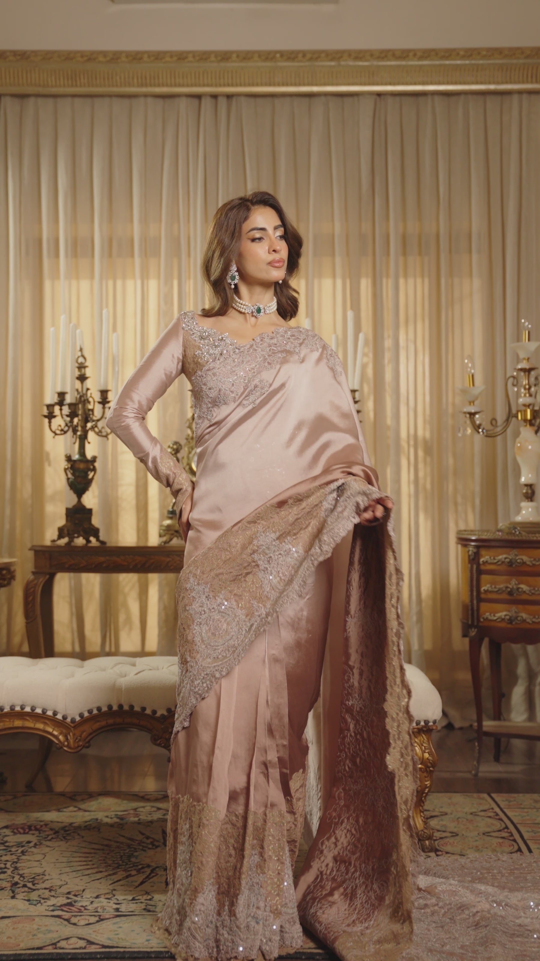 Musferah Saad | Forever Rose | Drape of Divinity