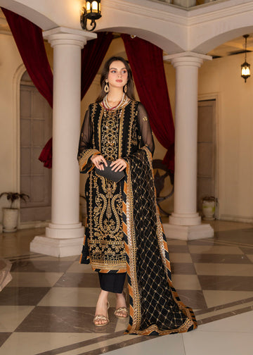 Strawberry | Rimjhim Chiffon Collection | FLS-RJ-001