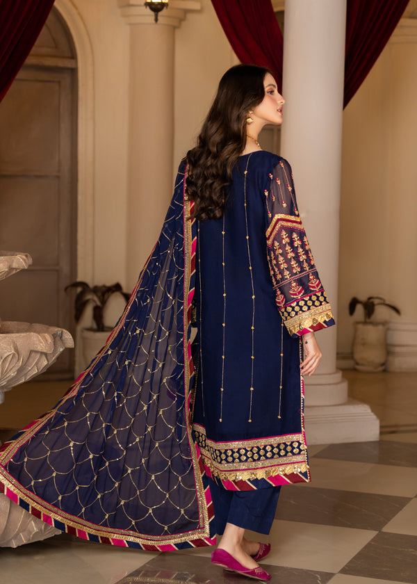 Strawberry | Rimjhim Chiffon Collection | FLS-RJ-005