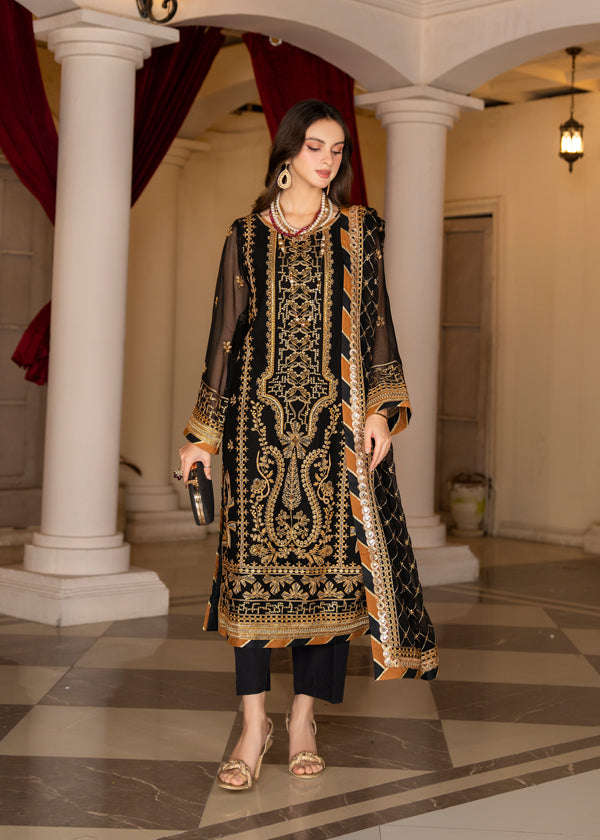 Strawberry | Rimjhim Chiffon Collection | FLS-RJ-001