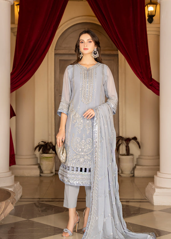 Strawberry | Rimjhim Chiffon Collection | FLS-RJ-008