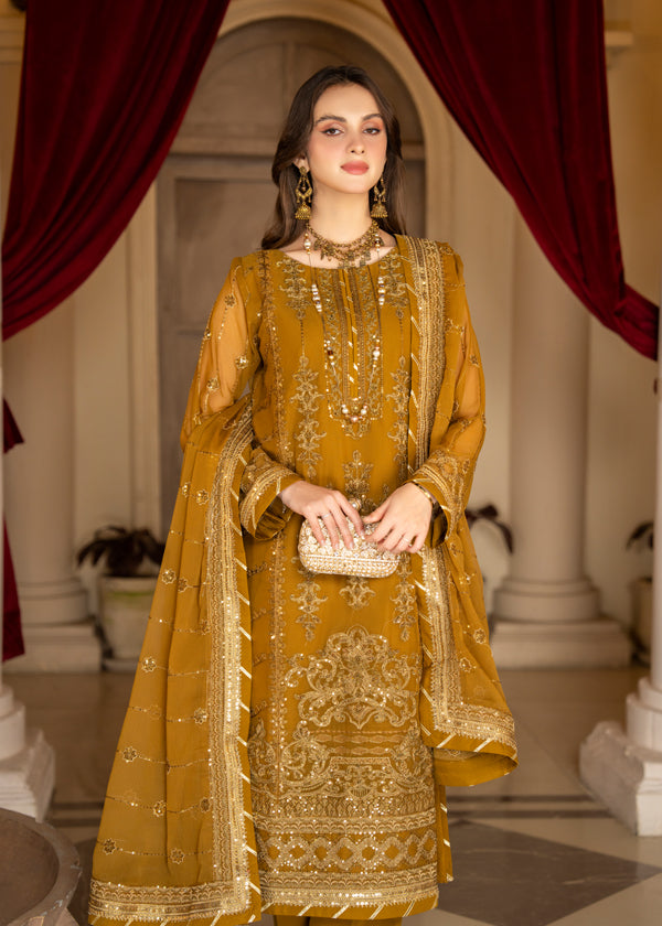 Strawberry | Rimjhim Chiffon Collection | FLS-RJ-009