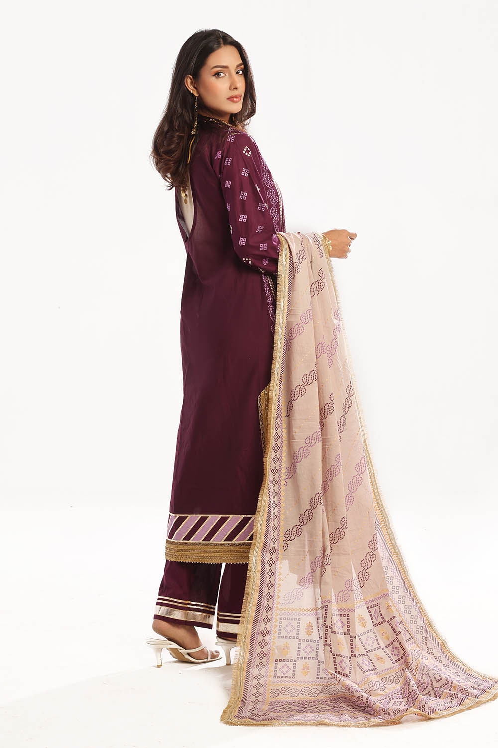Gul Ahmed | Chunri Lawn 25 | CL-52413