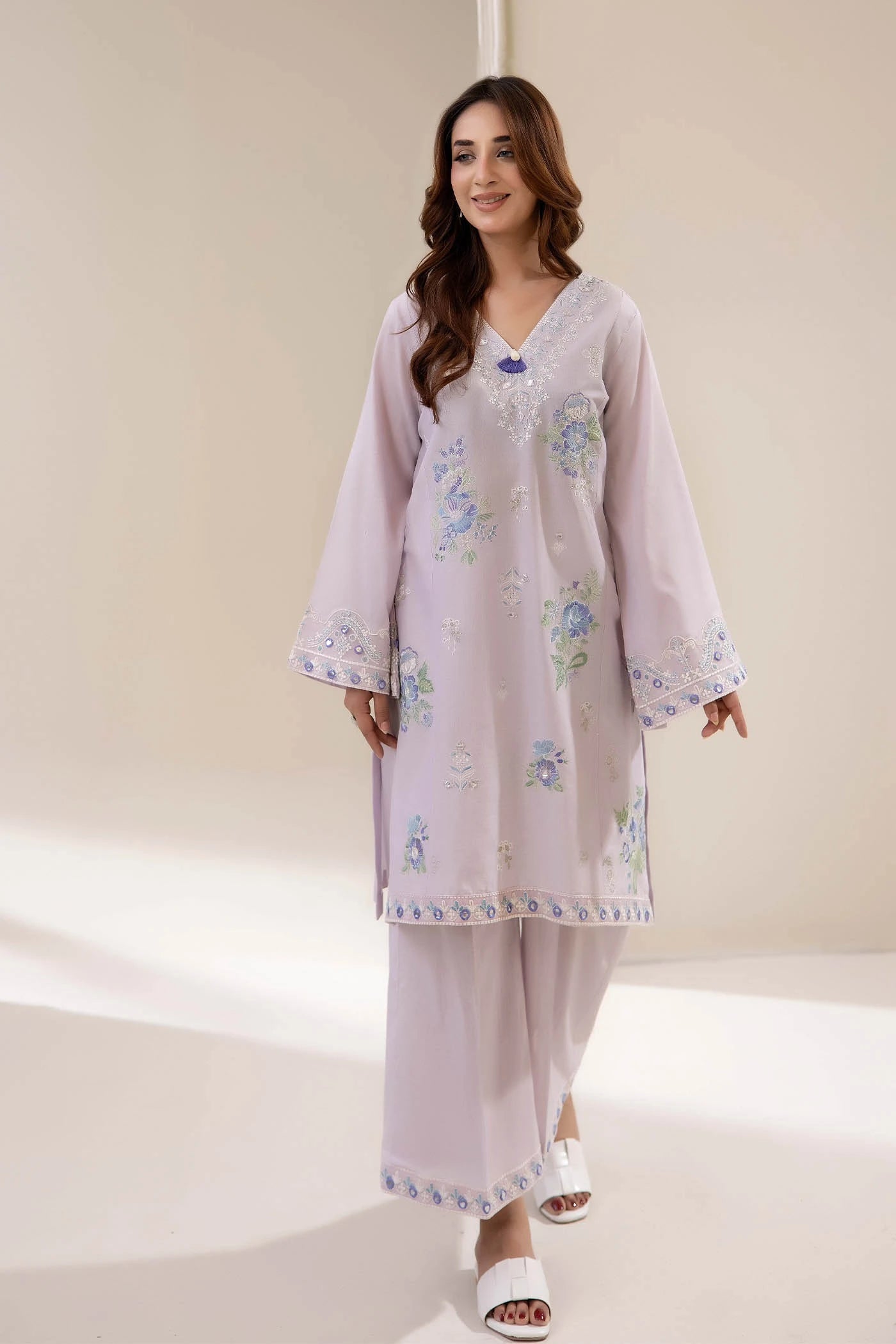 Adans Libas | Embrodiered Co Ord Sets | 4063