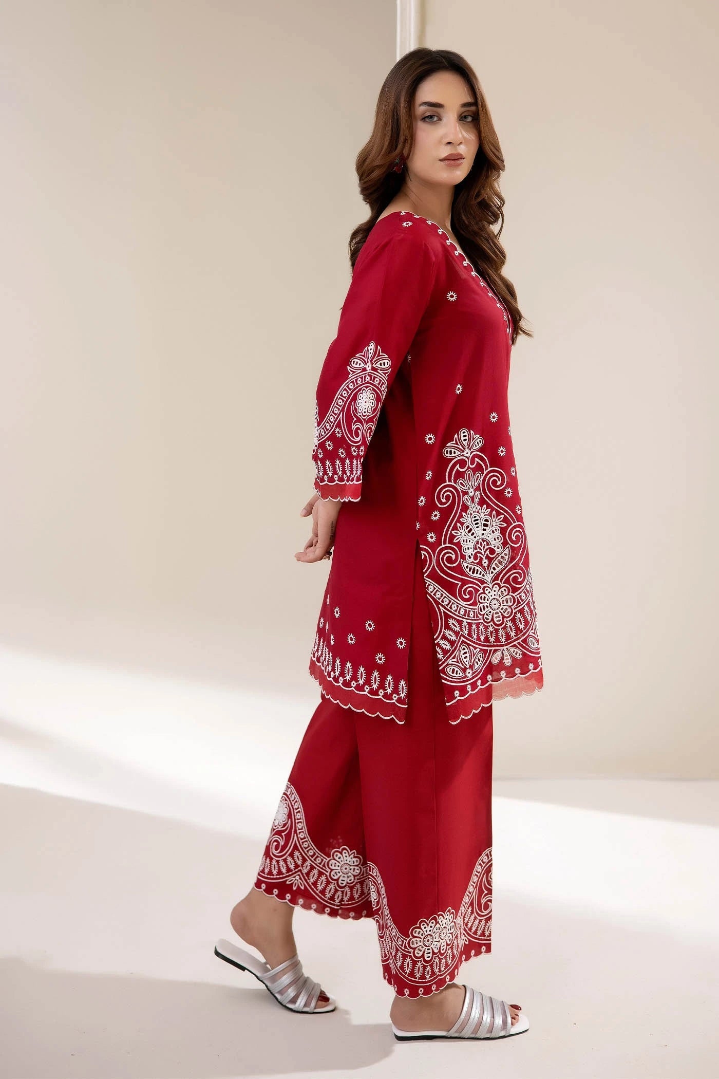 Adans Libas | Embrodiered Co Ord Sets | 4067