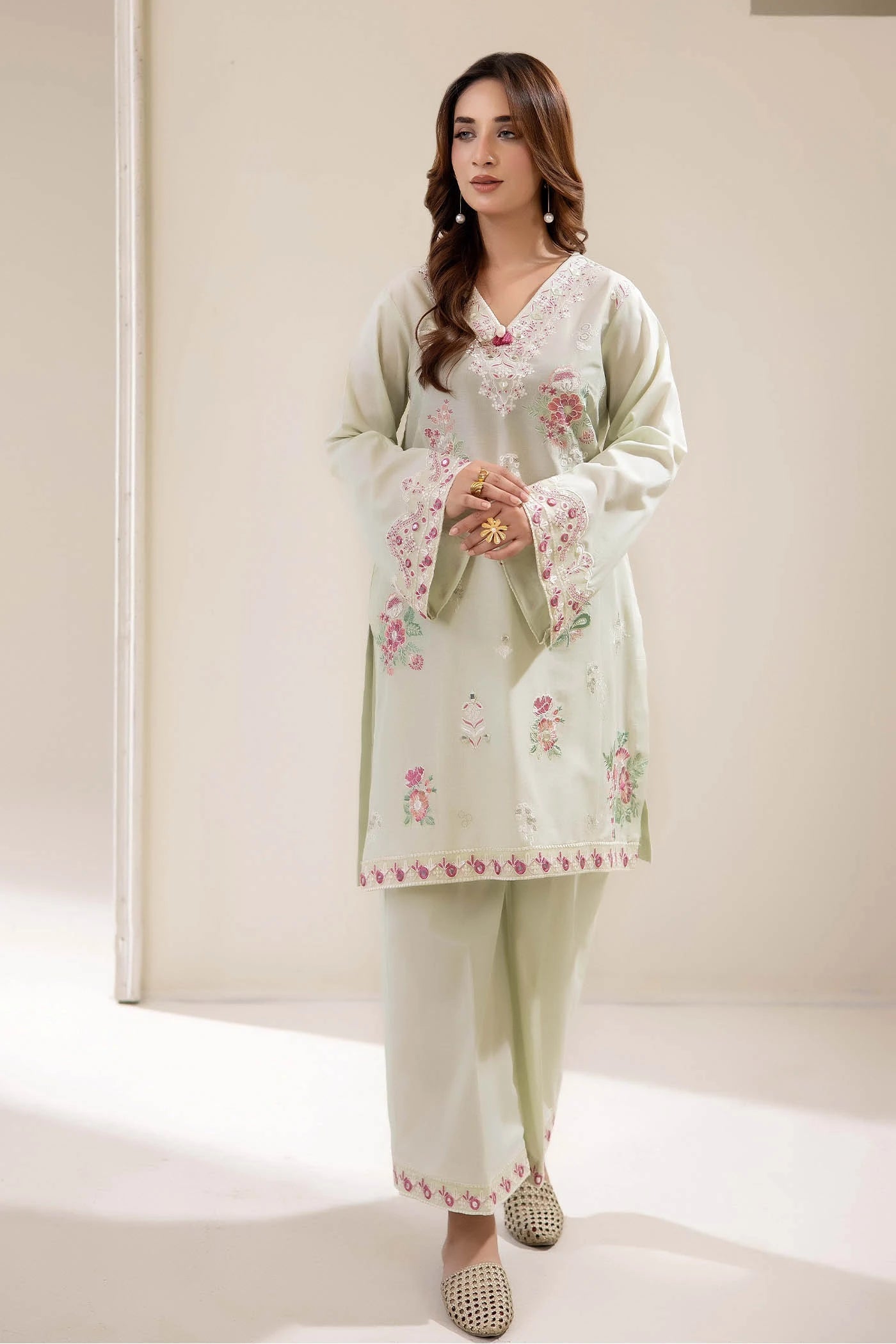 Adans Libas | Embrodiered Co Ord Sets | 4068