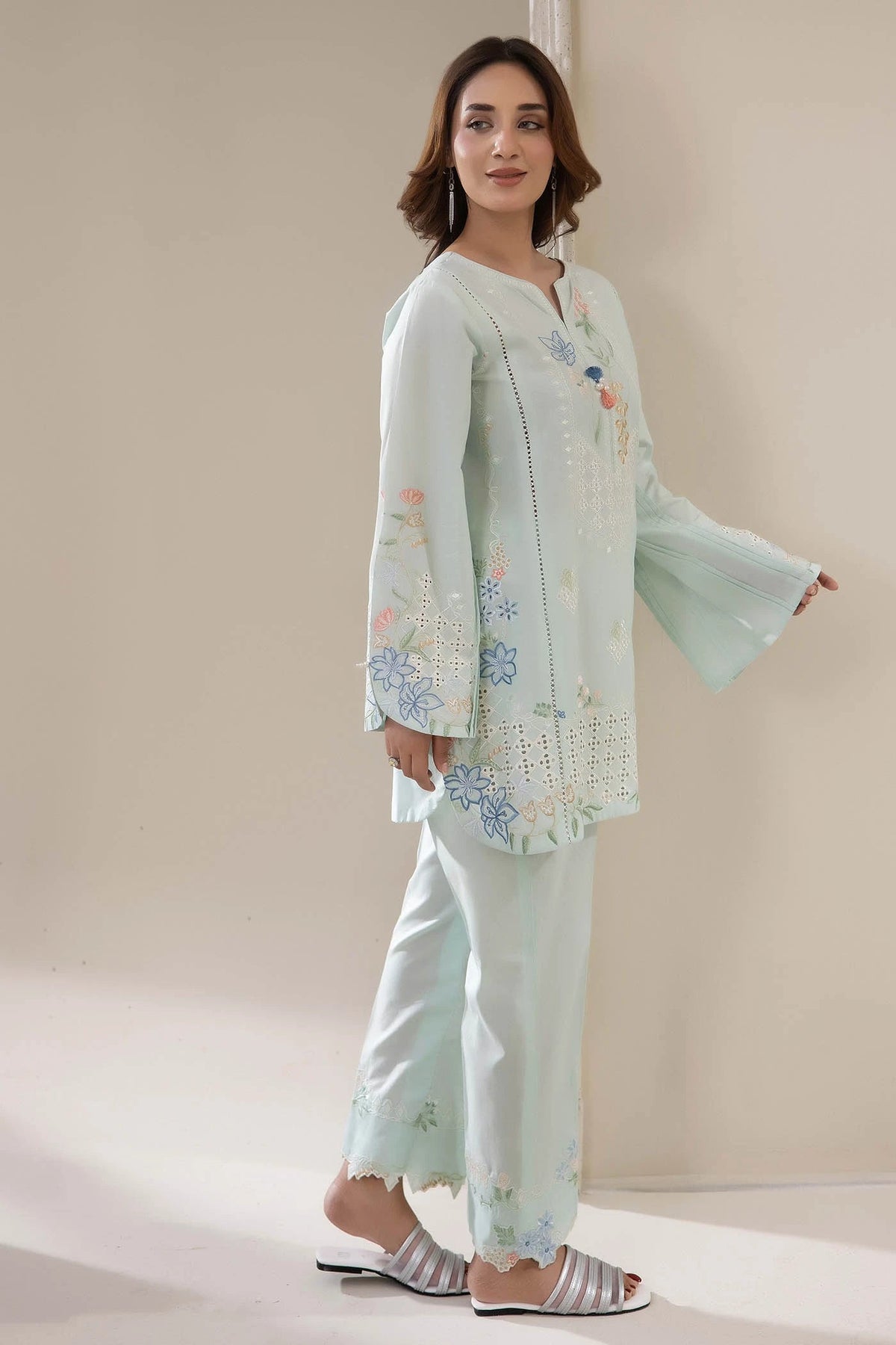 Adans Libas | Embrodiered Co Ord Sets | 4070