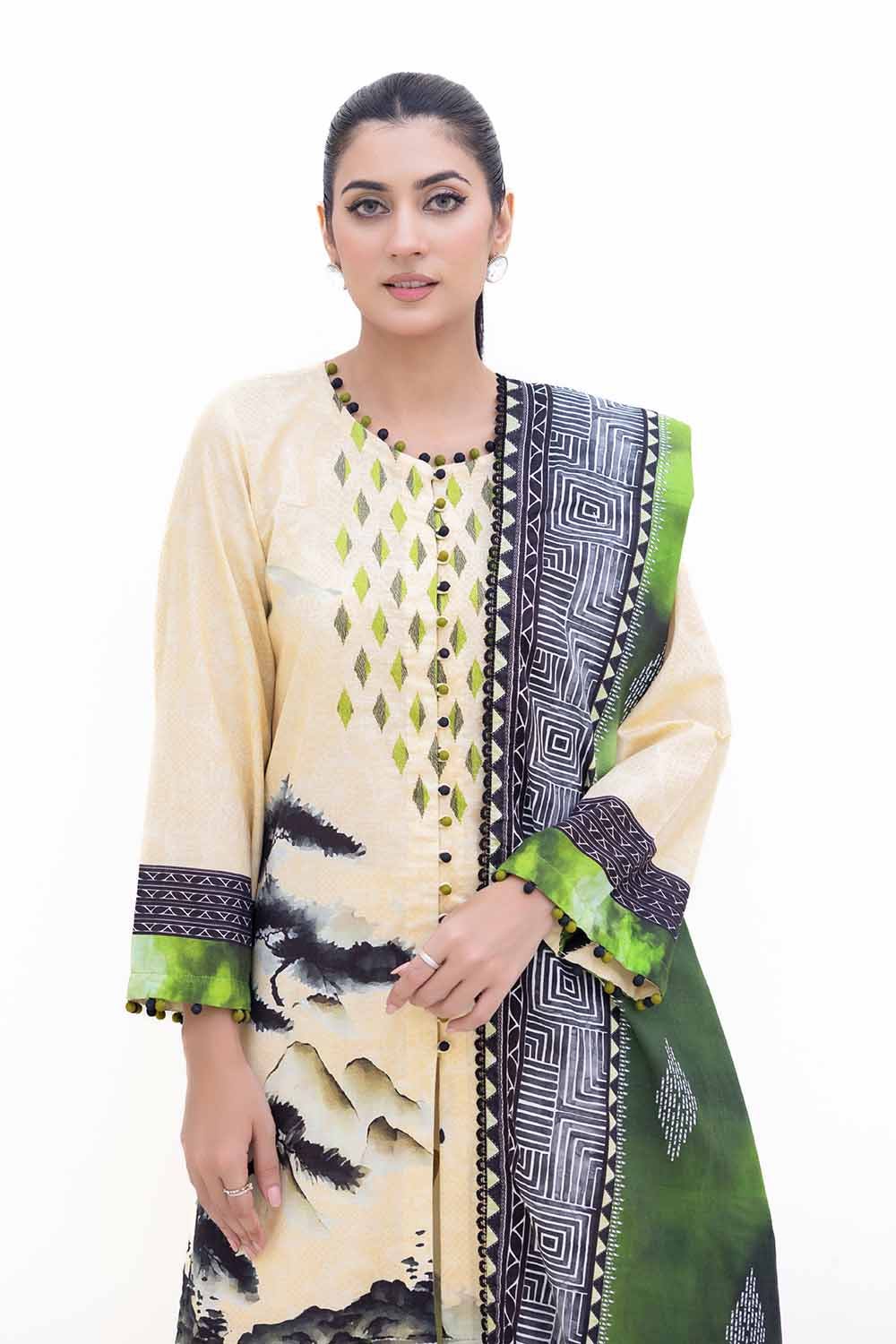 Gul Ahmed | Winter Collection 24 | Khaddar Dupatta K-42013 T
