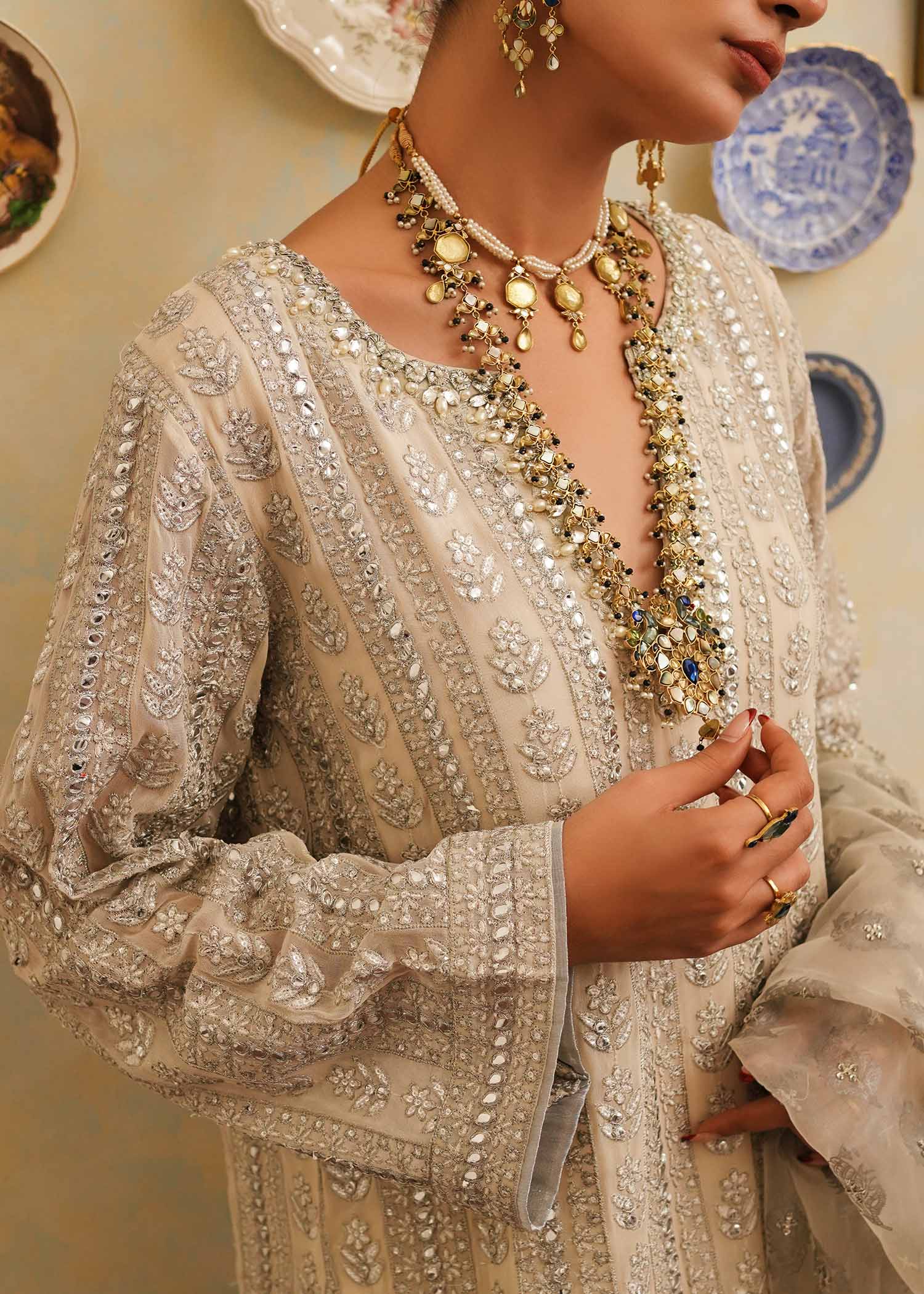 Mahgul | Eid Edit 2024 | Crushed Silver