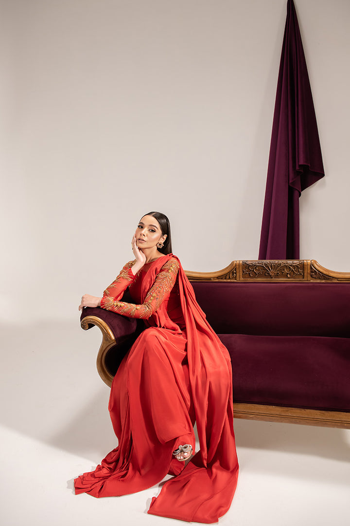 Maria Osama Khan | Tiffany Formals | Carnelian